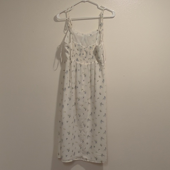 Forever 21 ivory floral print sleeveless midi length cami dress - Picture 4 of 12